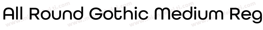 All Round Gothic Medium Regular字体转换